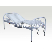 a-190 All Plastic-Sprayed Bouble Function Manual Hospital Bed